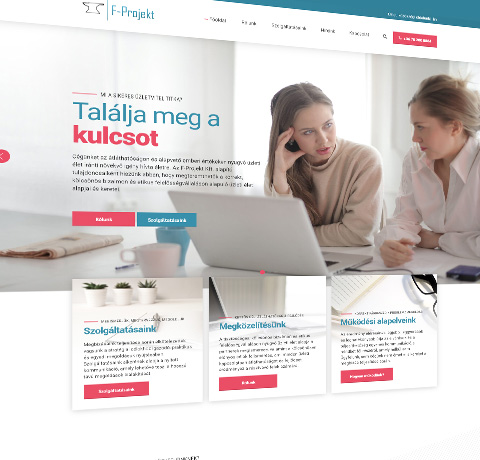 F-projekt - Wordpress weboldal tervezés