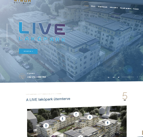 F-projekt - Wordpress weboldal tervezés